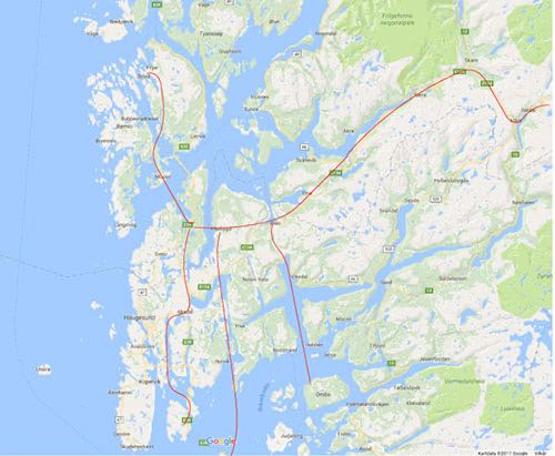 Haugaland ferdaruter