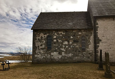 Olavskirken sakristi nordsiden